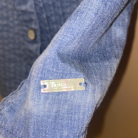 GUESS Denim Bustier Tank Top - Picture 5 of 5